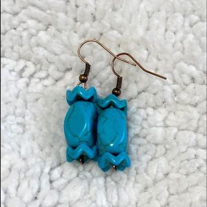 Unique turquoise earrings